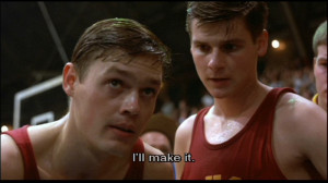 Photo left, from the movie Hoosiers )