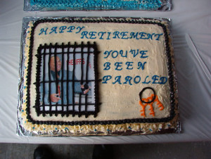 RETIREMENT CAKE Image