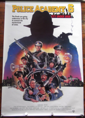 ... police academy 6 movie poster comedy bubba smith michael winslow 89