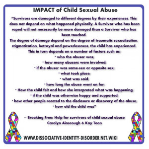 Survivors are damaged to different degrees by their experiences. This ...