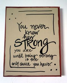 Inner Strength, Stregth Quotes, Inspiration, 8X10 Canvas, Quotes Of ...