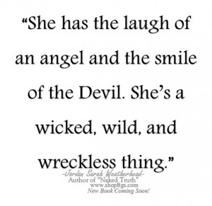 ... Angels Laugh, Devil/Angel Quotes, Angel And Devil Quotes, Quotes