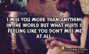 Miss You More Than Quotes Love