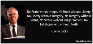 No Peace without Hope, No Hope without Liberty, No Liberty without ...