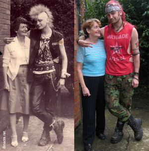 before and after, cute, he is punk, mom, old, photography, punk, punk ...