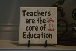Teacher's Quote Vinyl Tile