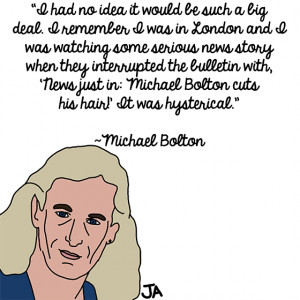 Michael Bolton Talks Sex Appeal and Mullets, in Illustrated Form
