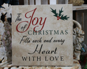 Christmas Tile with Vinyl Lettering. Home and living , Christmas decor ...