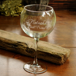 Connoisseur Red Wine Glass - Customized Engraved Wine Goblet