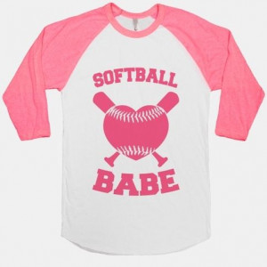 ... representin' ;) #softball #babe #sporty #sportsgirl #baseballtee #pink