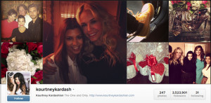 Kourtney Kardashian ( @kourtneykardash ): 3.52-million followers