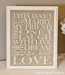 Wedding framed print diy. So pretty!