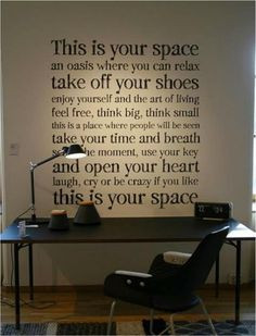 love this justified text in the office space. Not only a great ...