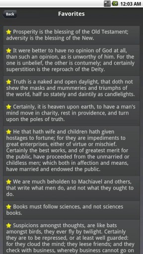 View bigger - Francis Bacon Quotes for Android screenshot