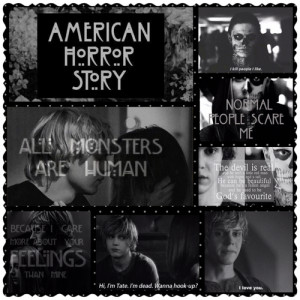 American Horror Story quotes collage...