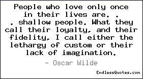 Quote about shallow people.