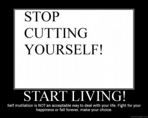 Stop Cutting Yourself Cut marks