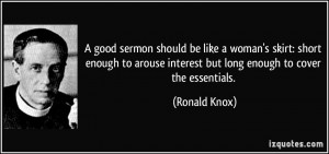 Ronald Knox Quotes Skirt