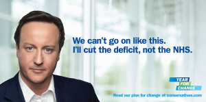 David Cameron unveils a new nationwide poster campaign.
