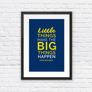 John Wooden UCLA Bruins Inspirational Things Quote Poster Print | NBA ...