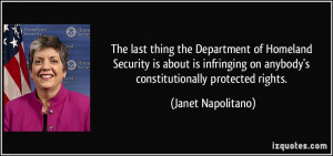 More Janet Napolitano Quotes