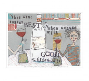 wine tastes best when..