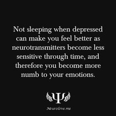 can make you feel better as neurotransmitters become less sensitive ...
