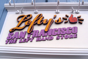 in pier 39 i found the store for left handed