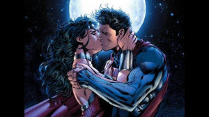 Superman and Wonder Woman share a kiss in a new issue of 'Justice ...