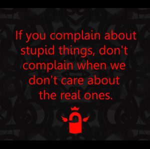 Complainers change their complaints