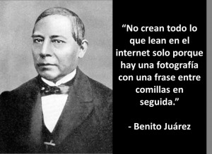 Vale la pena ser escéptico como Benito Juárez, ¿no creen?