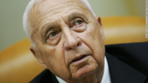 Israeli Prime Minister Ariel Sharon opens the weekly cabinet meeting ...