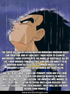 Dragon ball z love quotes