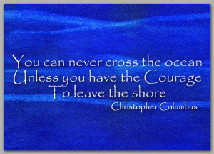 Quote by Christopher Columbus 5 x 7 by tornpaperquotes on Etsy, $4.50
