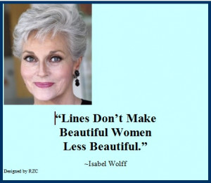 Quotes in English - Quotes of Isabel Wolff, Lines don't make beautiful ...