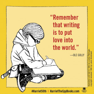 The 50th Anniversary Edition of HARRIET THE SPY is out TODAY! It ...