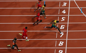 athletics usain bolt running track background image hd wallpapers