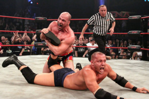Kurt Angle vs Samoa Joe
