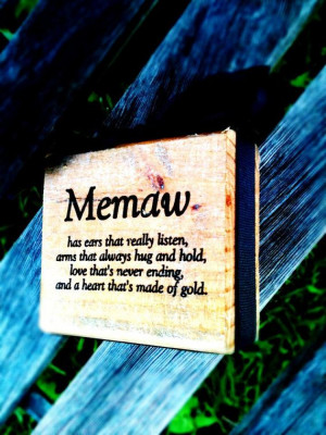 Memaw+Wood+Block+Sign++Choose+Your+Endearing+Name+by+DesignsBySyds,+$9 ...