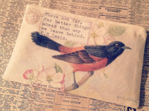 Vintage Postcard CS Lewis Quote Purse by GraceFaceBoutique, £10.00