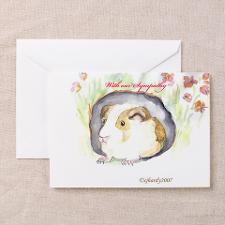 GUINEA PIG Sympathy Greeting Card for