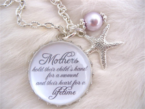 pretty white inspirational quote necklace for mom inspirational quote ...