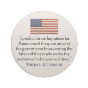 Thomas Jefferson Quote - Happiness Coaster