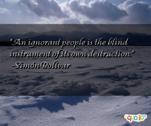 This quote is just one of 6 total Simón Bolívar quotes in our ...