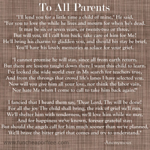 wanted to share this touching poem with you in hopes that it brings ...