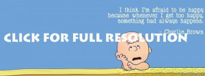 Charlie brown quote facebook cover