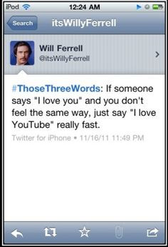 ... more funny will ferrell tweet more genius laugh website youtube funny