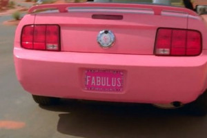 Pastel Pink Barbie Mustang Sports Car