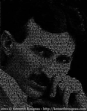 Nikola Tesla - 11x14 Typographical Portrait Fine Art Print