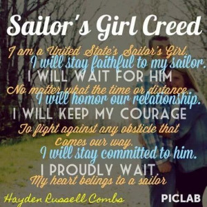 He has his Sailor's Creed. I have my Creed. ♥